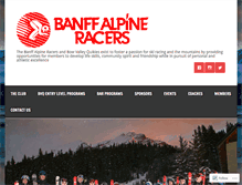 Tablet Screenshot of banffalpineracers.com